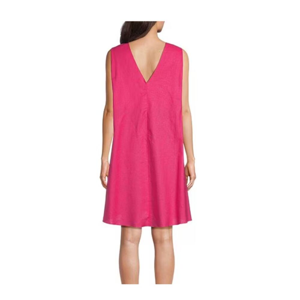 Gibson & Latimer Woven Crew Neck Sleeveless Caftan Dress M - Picture 2 of 3